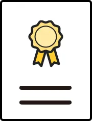 合格時の証明書